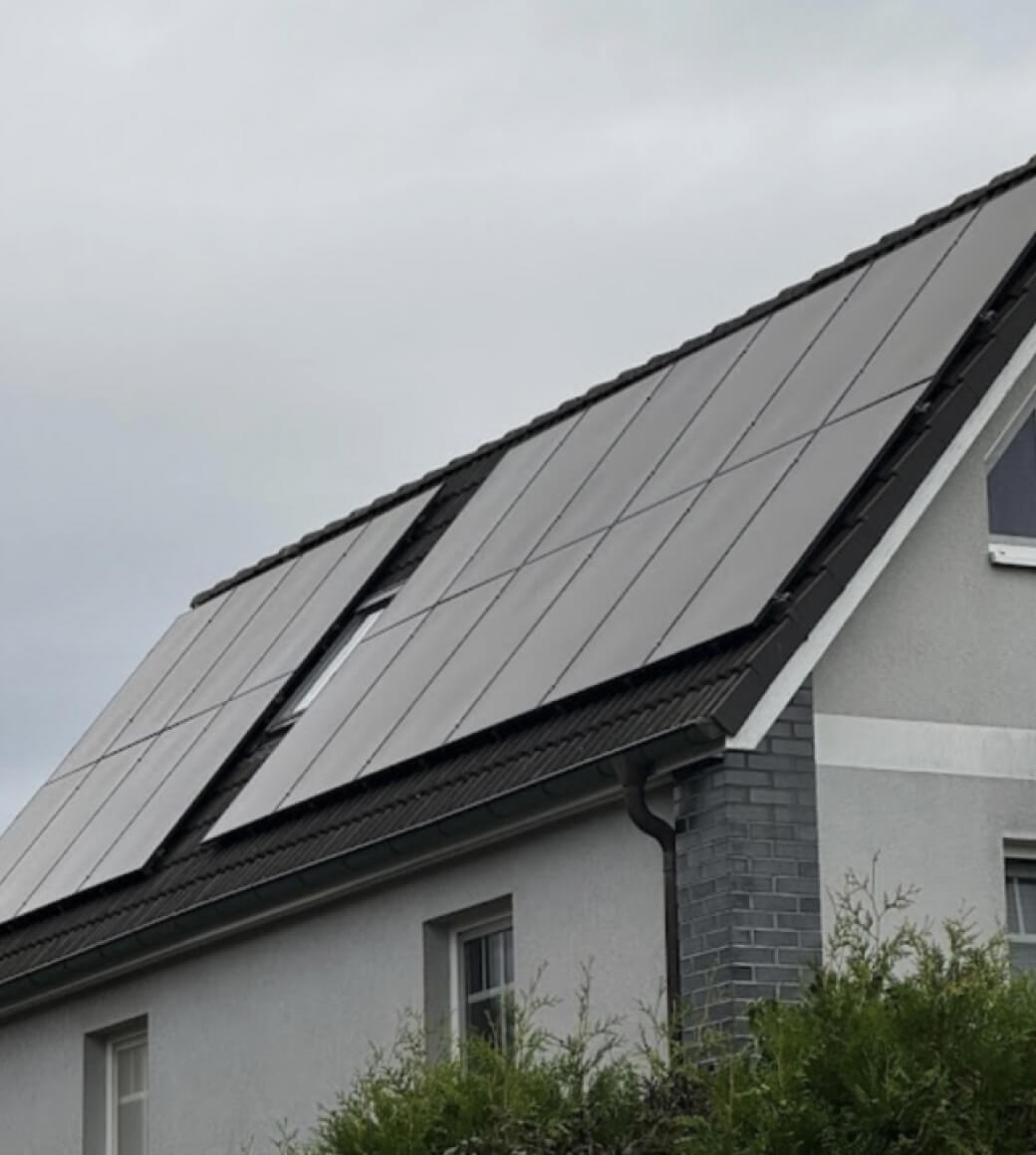 Solar panels harnessing sunlight